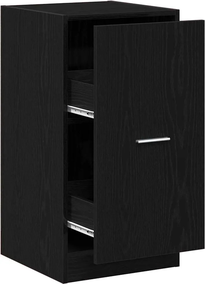 vidaXL Cabinet de Apotecă Stejar negru 40 x 41 x 77.5 cm Lemn compozit