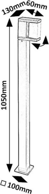Stalp exterior, Protectie IP54 Cubbington
