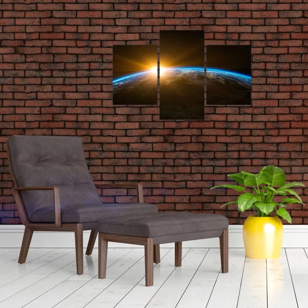 Tablou - Planeta Pământ și univers (90x60 cm)