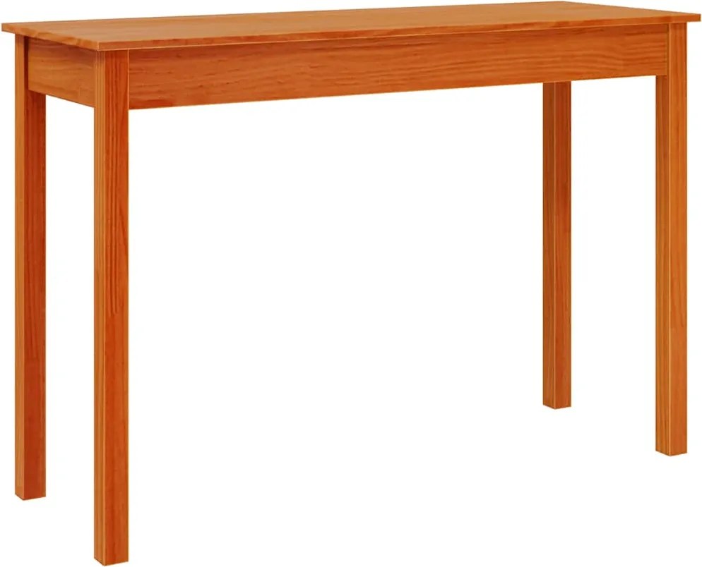 vidaXL Masă consolă, maro miere, 110x40x75 cm, lemn masiv de pin
