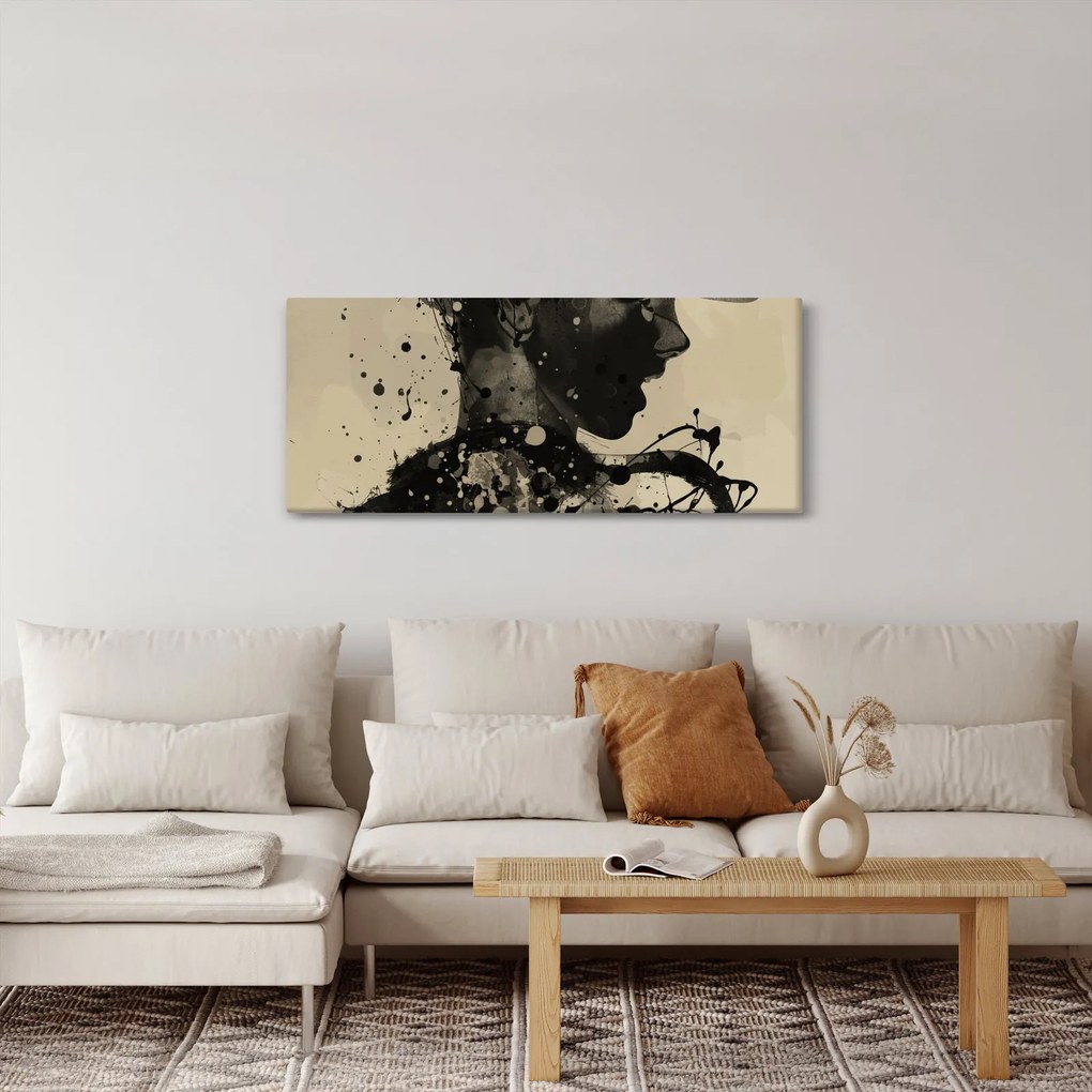 Tablou - Femeie de jazz (120x50 cm)