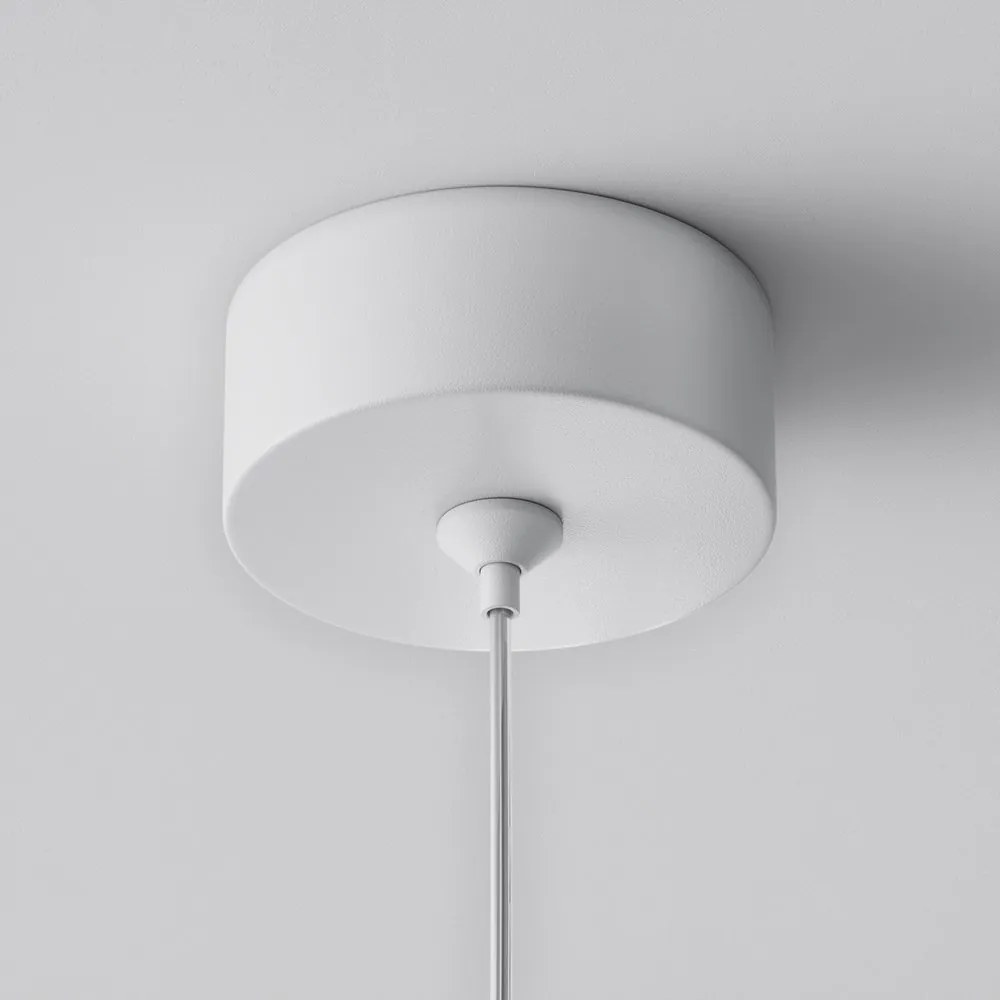 Pendul minimalist design tehnic Polar alb