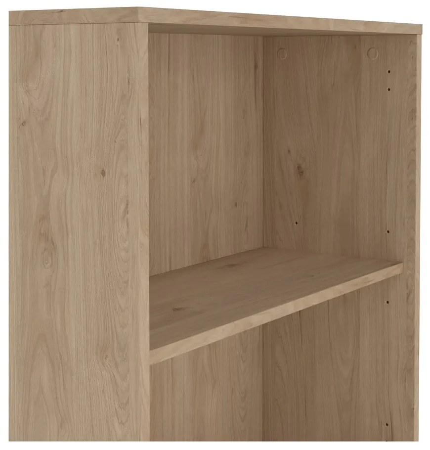 Bibliotecă cu aspect de lemn de stejar 80x205 cm Sign – Tvilum