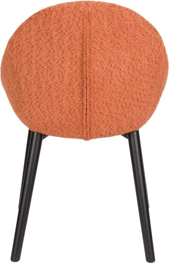 Scaun de sufragerie portocaliu tapițat Fenna – Dutchbone
