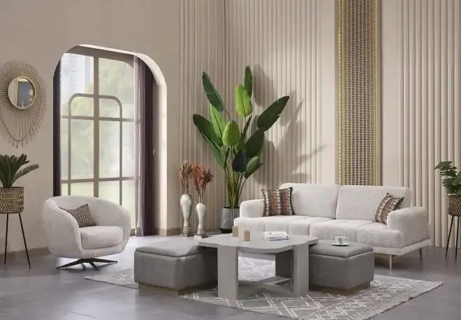 Set canapele extensibile si fotolii Boucle,Napoli