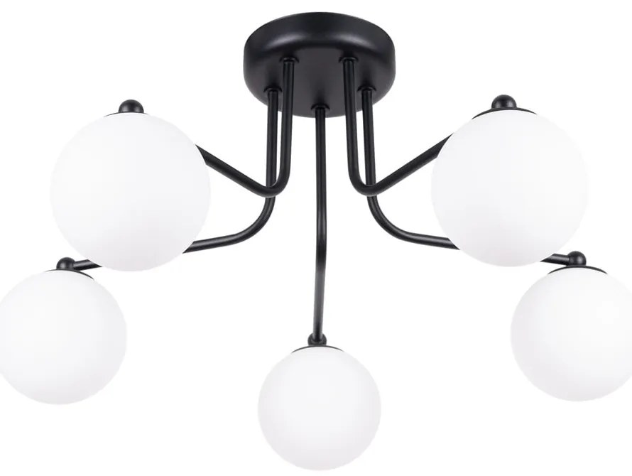 Plafonieră neagră-albă Beam – Sollux