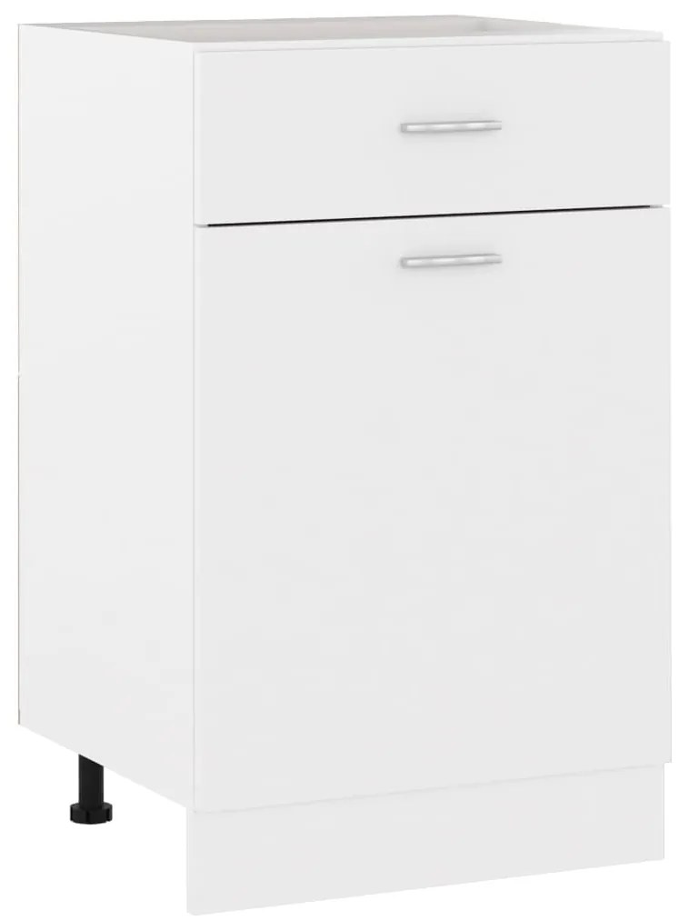 vidaXL Dulap inferior cu sertar “Lyon”, alb, 50x46x81,5 cm