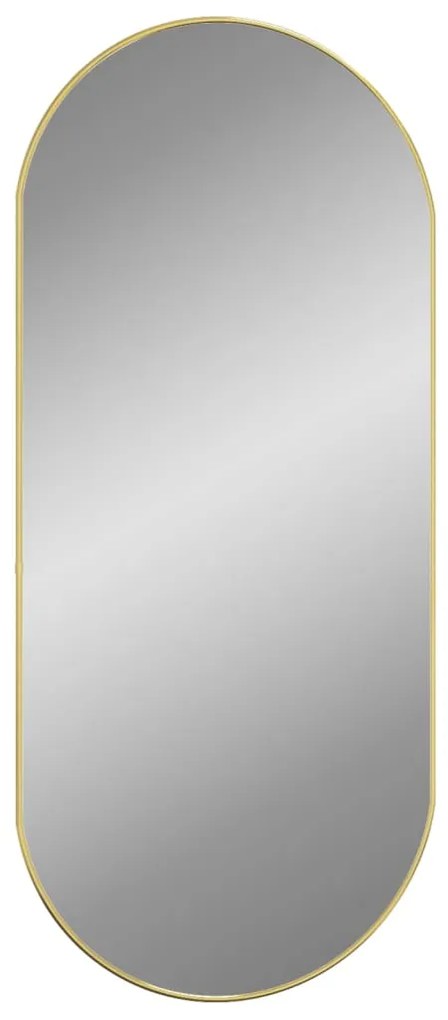 Oglinda de perete, auriu, 100x45 cm, ovala