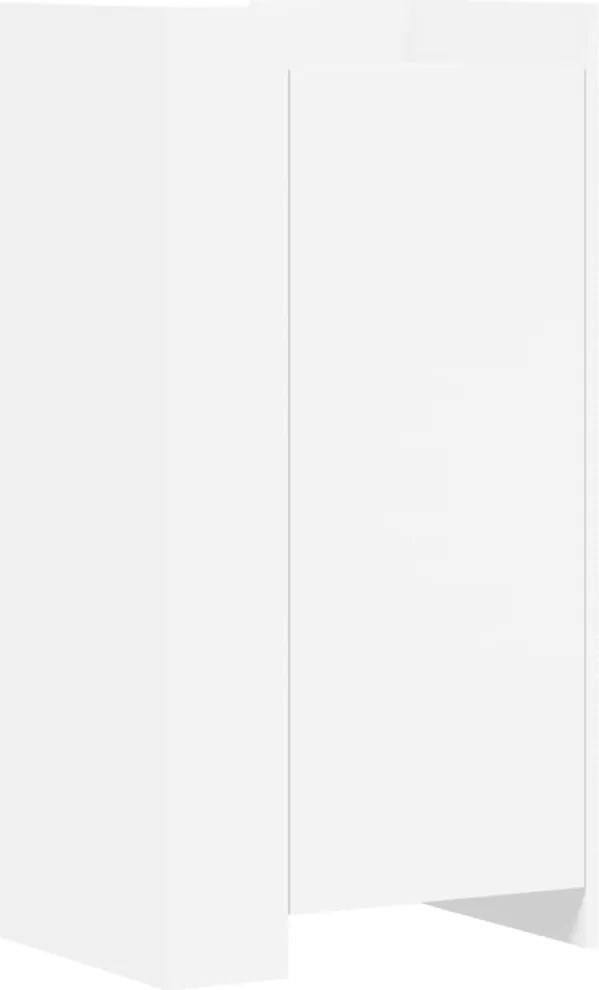 vidaXL Pantofar, alb, 52x37,5x100 cm, lemn prelucrat