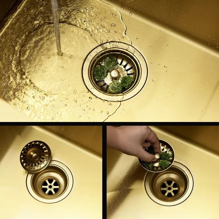 Chiuveta inox Paul auriu periat