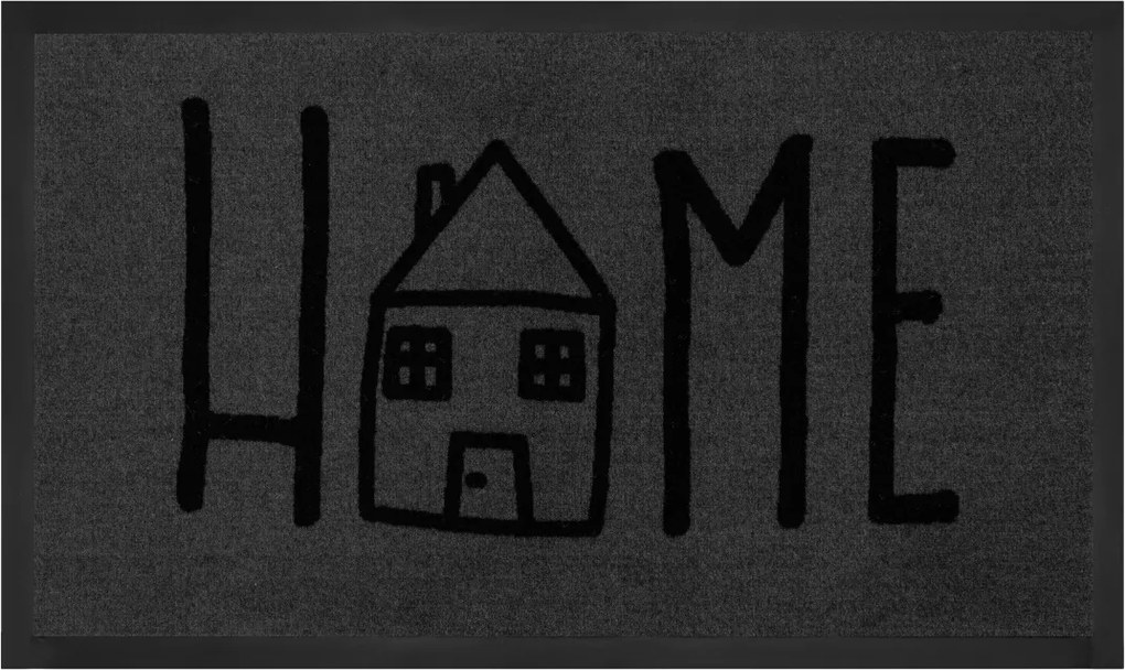 Covoras Intrare Printy, Gri, 45x75