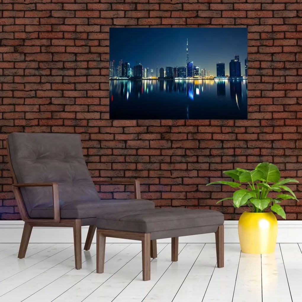 Tablou cu orașul nocturn (90x60 cm)