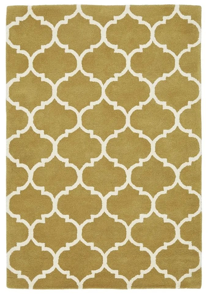 Covor galben ocru handmade din lână 160x230 cm Albany – Asiatic Carpets