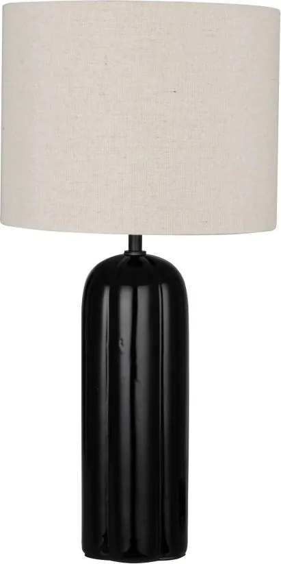 Veioza, Lampa de masa din ceramica neagra VALENTO