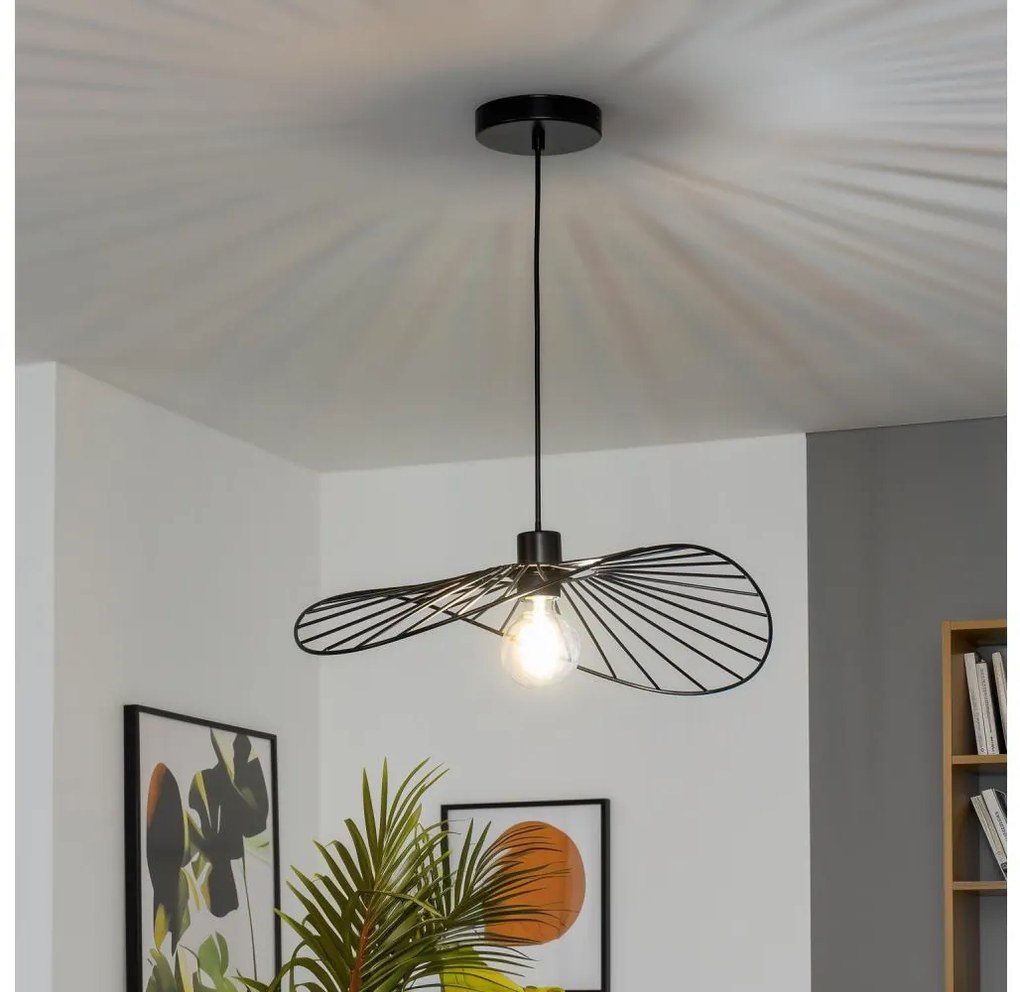 Brilagi - Lampă suspendată LED pe cablu CERIA WIRE 1xE27/40W/230V 40x56 cm negru