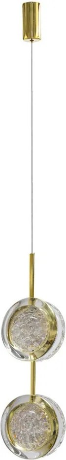 Lustra/Pendul LED design decorativ EUFORIA 13 auriu