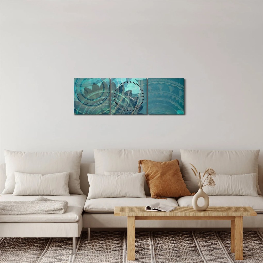 Tablou - Fantezie (cu ceas) (90x30 cm)