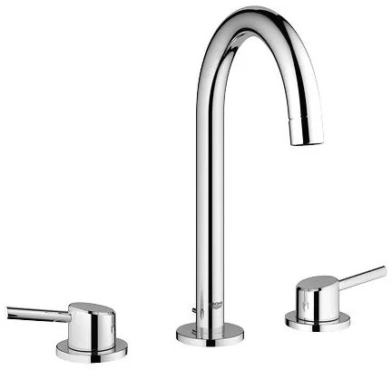 GROHE 20216001 - Baterie pentru lavoar CONCETTO DN 15, montaj în 3 găuri, mărime L, crom