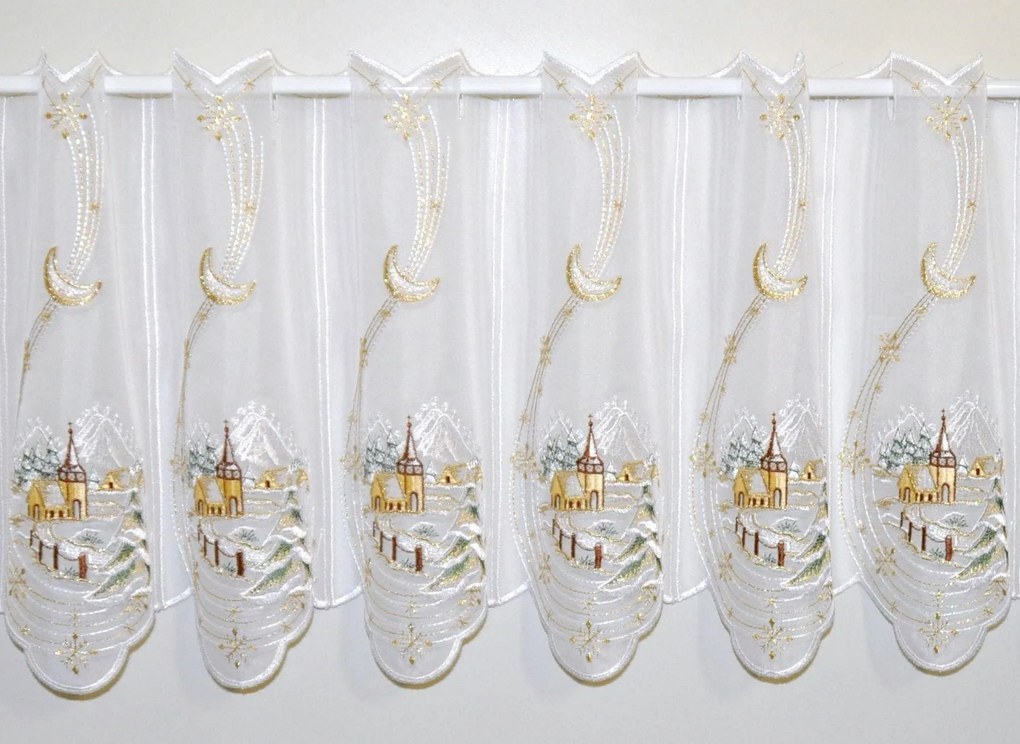 Perdea cu peisaj de iarna Plauen 50x128 cm