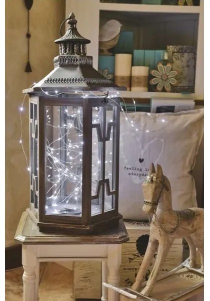 Instalație LED de Crăciun de exterior 100xLED/15m IP44 alb rece