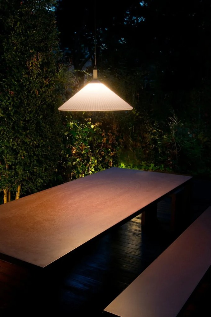 Lustra/Pendul iluminat exterior decorativ SAIGON R55 gri/alb