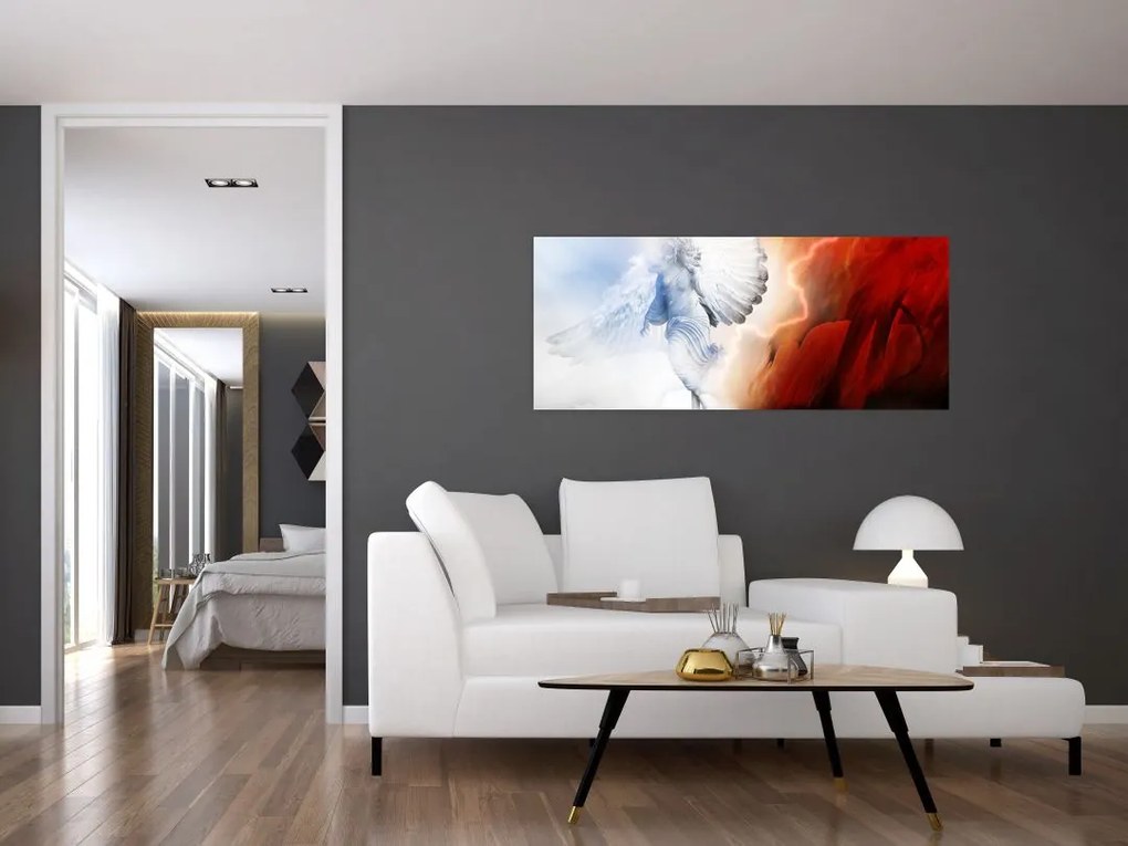 Tablou - Binele și răul (120x50 cm)