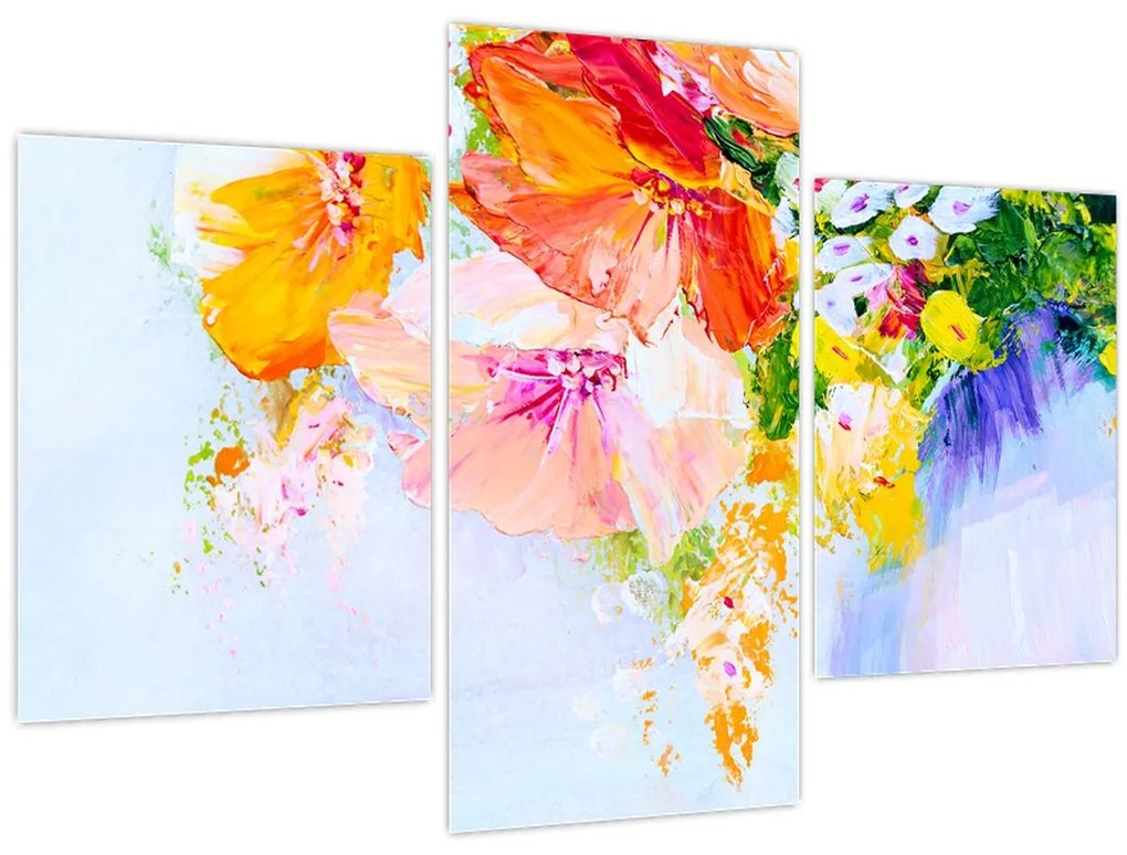 Tablou - Flori,pictură (90x60 cm)