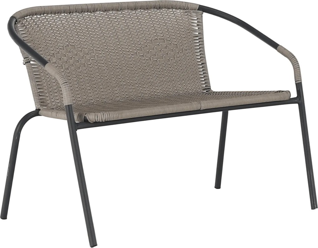 Set de grădină din 4 piese, gri, BOJAR