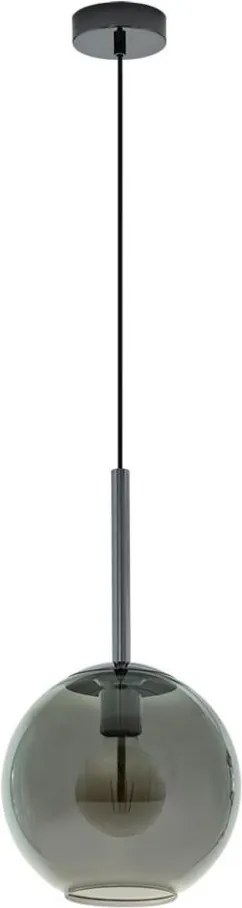 Eglo 97633 - Pendul suspendat pe cablu TINDARI 1xE27/60W/230V negru fumuriu