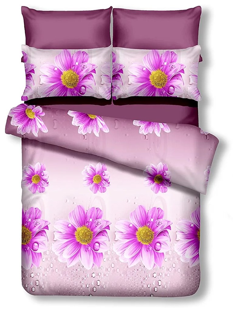 Lenjerie de pat din microfibra violet deschis, EMERALD SUSA Dimensiune lenjerie de pat: 2 buc 80 x 80 cm | 200 x 200 cm