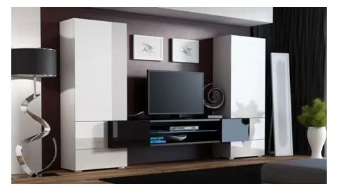 Set Mobila Living TORI Alb/Negru