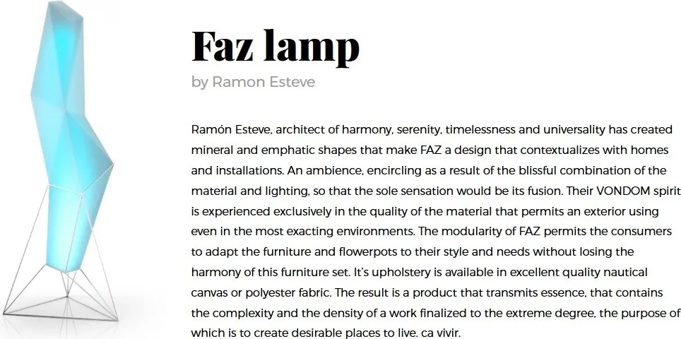 CORP DE ILUMINAT LED DECORATIV FAZ LAMP