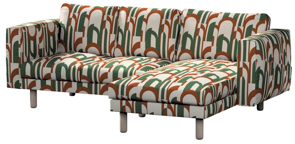 Husă pentru canapeaua Norsborg cu 3 locuri și șezlong Norsborg