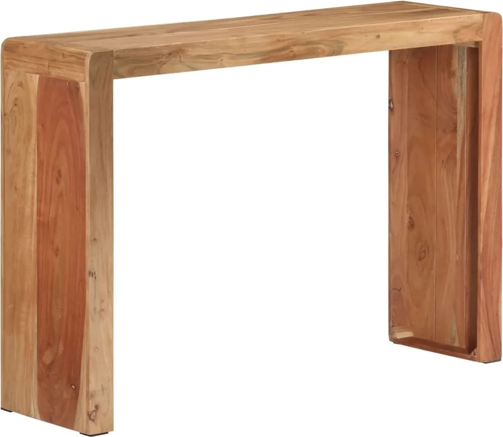 vidaXL Masă consolă, 110x30x76 cm, lemn masiv de acacia