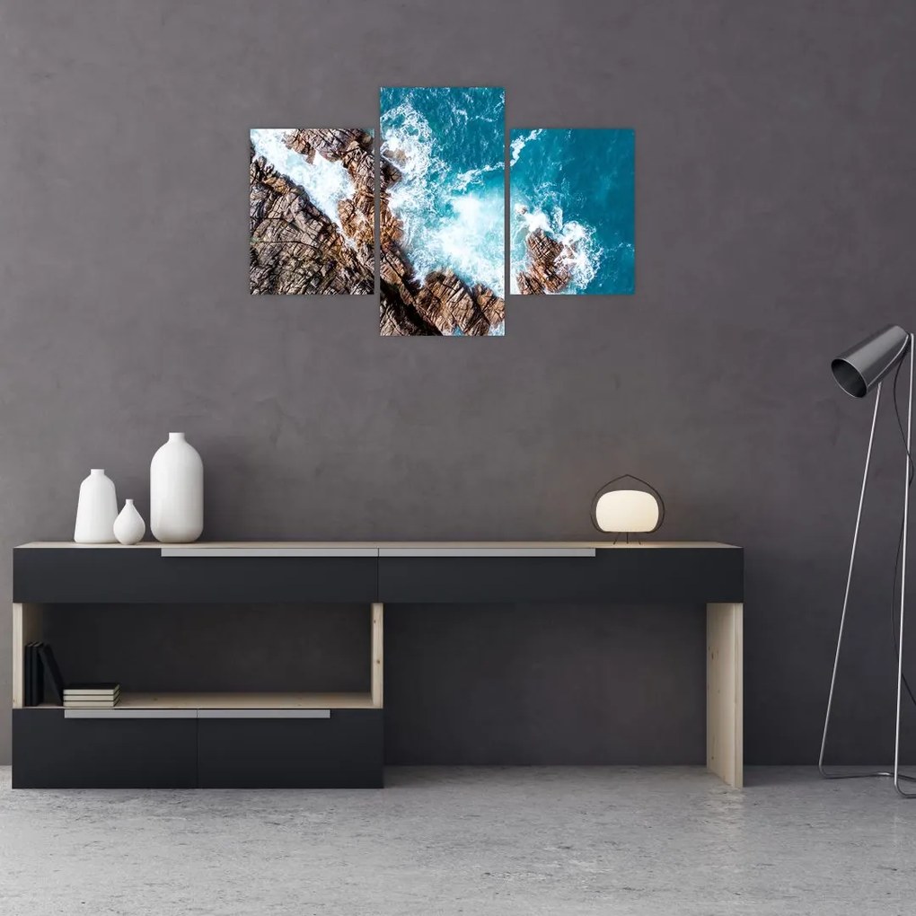 Tablou cu stânci și mare (90x60 cm)