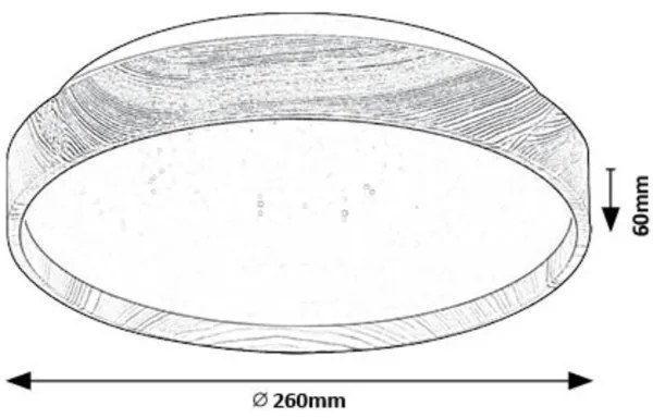 Plafonieră LED Rabalux 71143 LEANA LED/12W/230V 3000K d. 26 cm