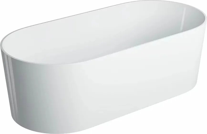 Cada freestanding Omnires Ovo M+ alb  160x75 cm
