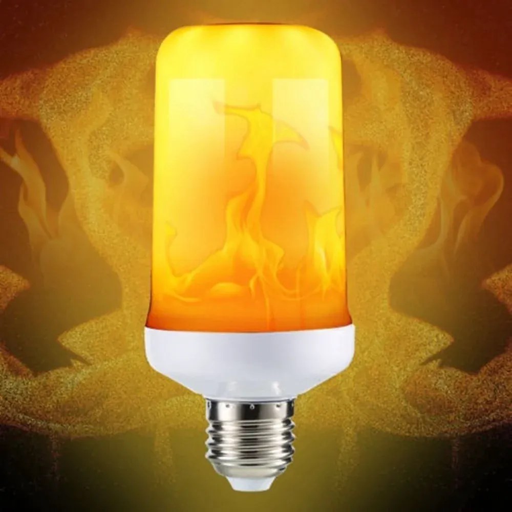 Bec LED HYO-2, 5W - imitație de flacără - orange