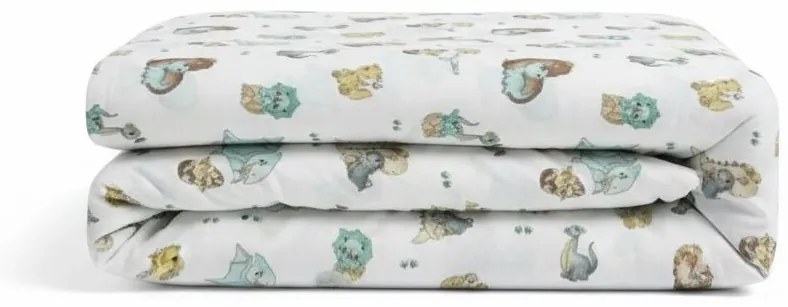 Set pilota si perna din bumbac ranforce cu Dinozauri pentru pat 2-8 / 2-12 ani - ASC6427968007362