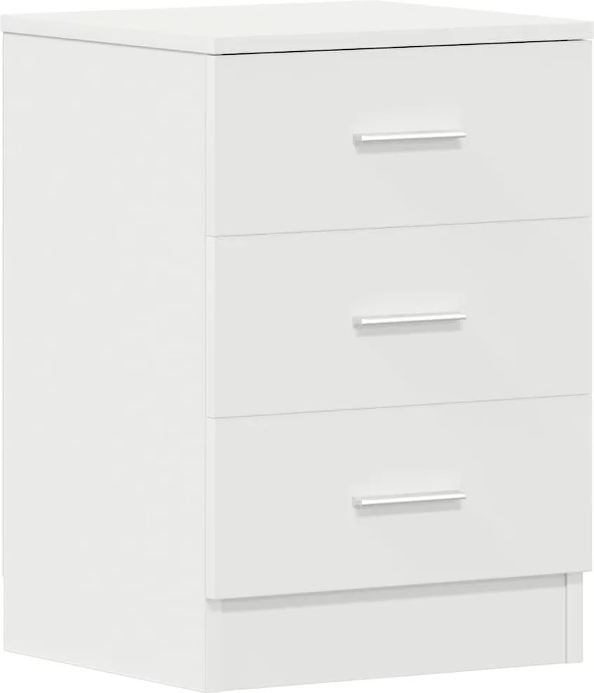 vidaXL Noptieră, alb, 38x35x56 cm, lemn prelucrat