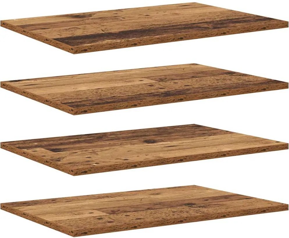 vidaXL Raft pentru cărți 4 pcs Maro 60 x 40 x 1,5 cm Lemn compozit