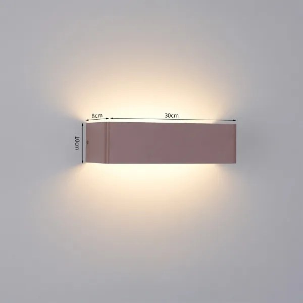 Brilagi - Lampă de perete LED pentru exterior DONNANI LED/12W/230V 30 cm maro IP44