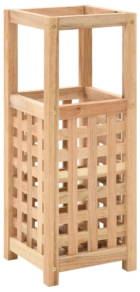 vidaXL Suport de umbrele, 18 x 18 x 50 cm, lemn masiv de nuc