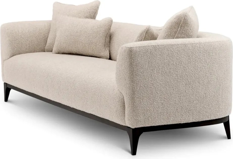 Canapea confortabila design LUX Brannan, Boucle chalk white