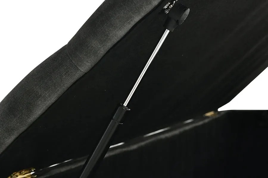 Bancheta cu spatiu de depozitare Catifea Verde inchis, EN VOGUE 120cm