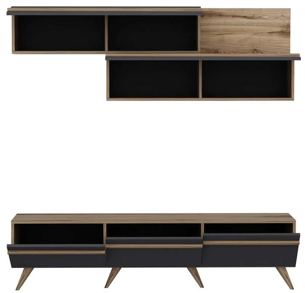 Mobilier living Amstel (antracit + Nuc). 1088821