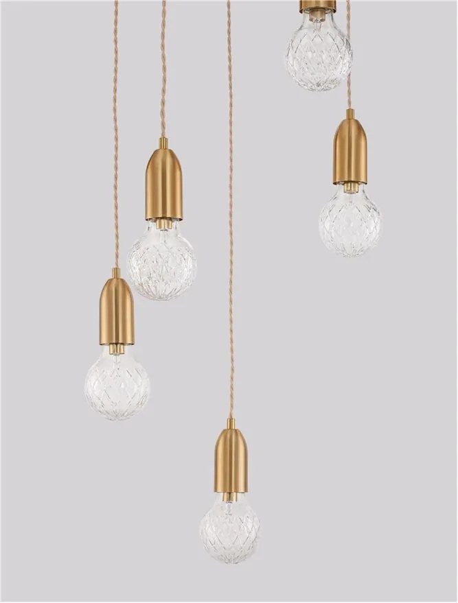 Lustra moderna cu 5 pendule design minimalist VEDA