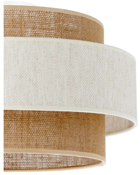 Plafonieră BOHO 1xE27/60W/230V Ø 40 cm, crem/iută