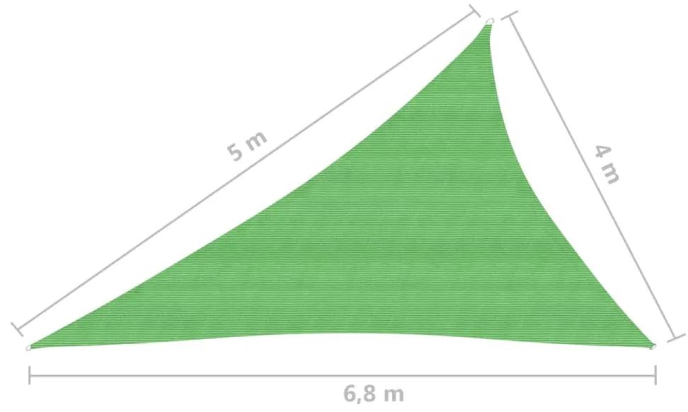 Panza parasolar, verde deschis, 4x5x6,8 m, 160 g m  , HDPE Lysegronn, 4 x 5 x 6.8 m