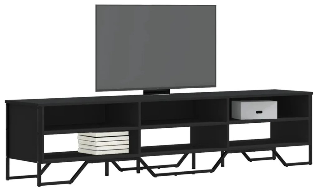 vidaXL Dulap TV, negru, 180x34x41 cm, lemn prelucrat